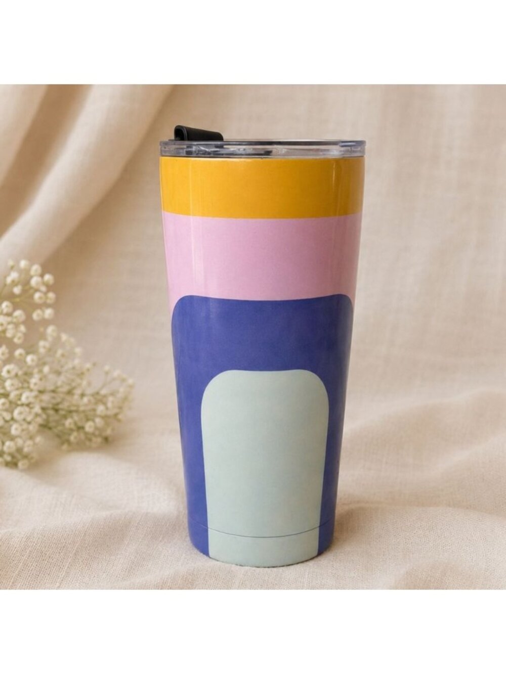 Modern Expressions Geo Stainless Travel Tumbler 20 oz Geometric Insulated Cup